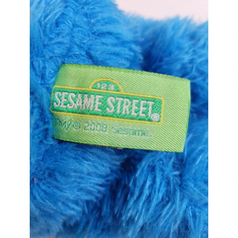 Sesame Street Cookie Monster Plush Gund 2008 Vintage‎ Stuffed Toy Blue 14